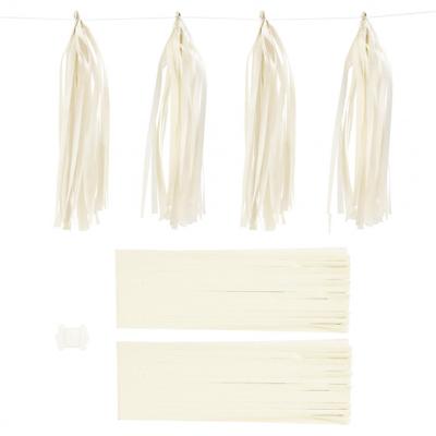 Creativ Company Tassels, afm 12x35 cm, 14 gr, off-white, 12 stuk/ 1 doos Creativ Company Tassels, afm 12x35 cm, 14 gr, off-white, 12 stuk/ 1 doos