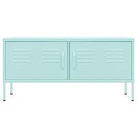 Tv-meubel 105x35x50 cm staal mintkleurig - thumbnail