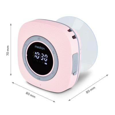 Doucheradio - MEDION - FM - Bluetooth - IPX6 - Zuignaphouder - Roze