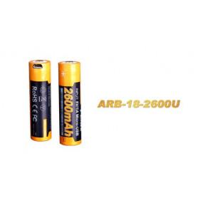 Fenix Light FEARB2600U Reservebatterij (oplaadbaar) Fenix Light FEARB2600U Reservebatterij (oplaadbaar)