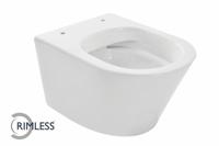 Wandcloset Wiesbaden Vesta Junior | 47 cm | Rimless | Excl.Toiletzitting | Keramiek | Wit glans - thumbnail