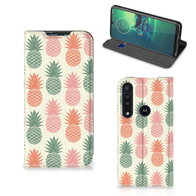 Motorola G8 Plus | Flip Style Cover | Ananas Motorola G8 Plus | Flip Style Cover | Ananas