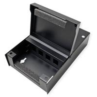 VALUE Wandbehuizing voor 4x Keystones, zwart - thumbnail