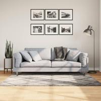 VidaXL Vloerkleed pamplona shaggy hoogpolig 120x170 cm beige antraciet - thumbnail