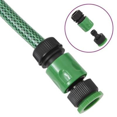 VidaXL Tuinslang met koppelingsset 0,5&apos;&apos; 50 m pvc groen