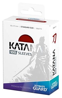 Ultimate Guard Katana Sleeves Standard Size (100) - Red