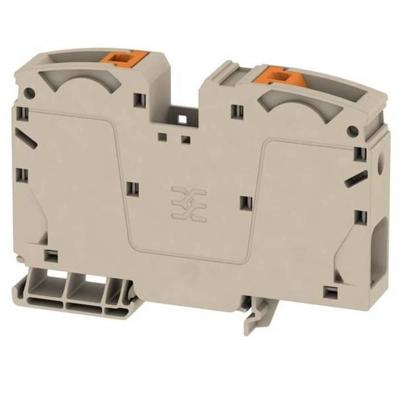 Weidmüller 2551510000 Doorgangsserieklem Steekaansluiting Beige 10 stuk(s)