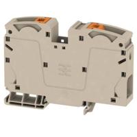 Weidmüller 2551510000 Doorgangsserieklem Steekaansluiting Beige 10 stuk(s) - thumbnail