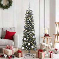 VidaXL Kunstkerstboom met 150 led groen 150 cm pvc en plastic en staal - thumbnail