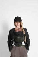 Fysiologische draagzak HoodieCarrier 2 LOVE RADIUS zwart, bedrukt - thumbnail