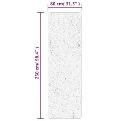 VidaXL Vloerkleed pamplona shaggy hoogpolig modern 80x250 cm crème