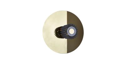 DCW Editions In the Sun Wandlamp 380 - Goud - Zilver DCW Editions In the Sun Wandlamp 380 - Goud - Zilver