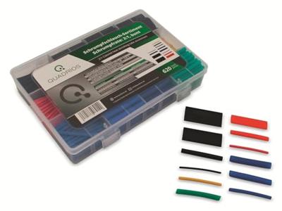 Quadrios 2103CA001 Krimpkous assortiment Zwart, Rood, Geel, Blauw, Groen Krimpverhouding:2:1 620 stuk(s)