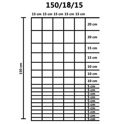 VidaXL Hek 50x1,5 m gegalvaniseerd staal zilverkleurig