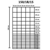 VidaXL Hek 50x1,5 m gegalvaniseerd staal zilverkleurig - thumbnail