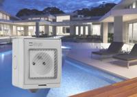 Buitenstopcontact - KONYKS - Pluviose FR - WiFi - Wit - thumbnail