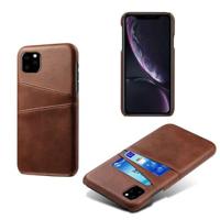 Casecentive Leren Wallet back case iPhone 12 Mini brown - thumbnail