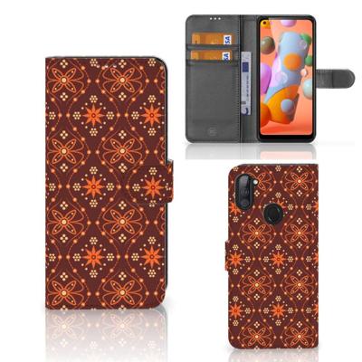 Samsung Galaxy M11 | A11 | Telefoon Hoesje | Batik Brown