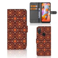 Samsung Galaxy M11 | A11 | Telefoon Hoesje | Batik Brown - thumbnail