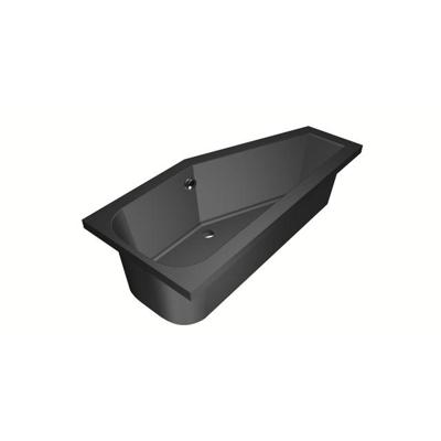 Hoekbad Xenz Lagoon Compact 160x75x45 cm Rechts Ebony