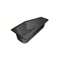 Hoekbad Xenz Lagoon Compact 160x75x45 cm Rechts Ebony - thumbnail