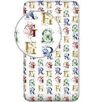 Harry Potter Hoeslaken Wit - Eenpersoons - 90 x 200 cm - Katoen - thumbnail