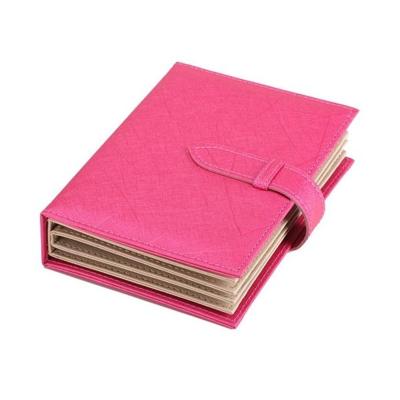 Draagbare PU lederen opbergdoos ketting sieraden display vak organisator (Rose rood)