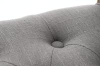 Kruk DKD Home Decor Natuurlijk Donker grijs Rubberwood Canvas 109 x 44,5 x 60 cm - thumbnail