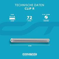 CONTEC spaakreflector "clip r" ct spoke reflector clip r set 72pcs - thumbnail