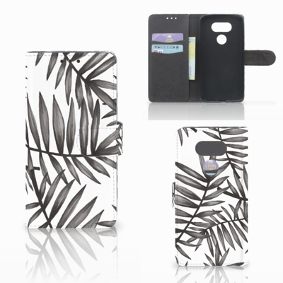 LG G5 Hoesje Leaves Grey LG G5 Hoesje Leaves Grey