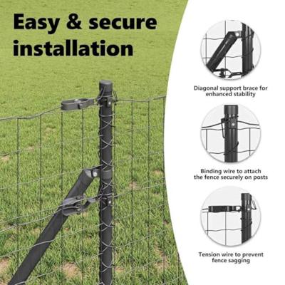 VidaXL Hek met paal grijs 0,8 x 25 m staal en pvc