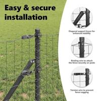 VidaXL Hek met paal grijs 0,8 x 25 m staal en pvc - thumbnail