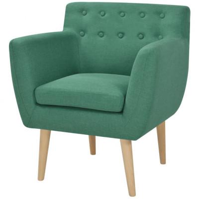 vidaXL Fauteuil stof groen