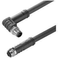Weidmüller 2050350150 Sensor/actuator connector, geassembleerd M12 Aantal polen (sensoren): 4 Stekker 2.00 m 1 stuk(s) Piece - thumbnail