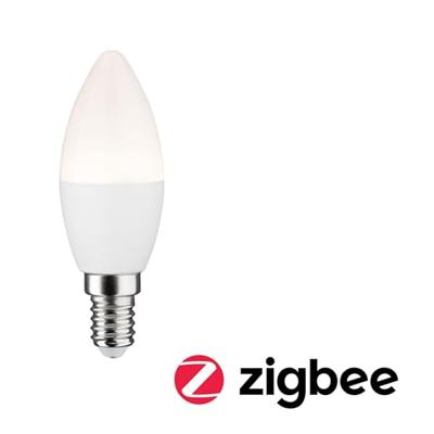 50125 LED ZB Kerze 400lm 5,5W 2700K matt dim Paulmann Home LED-lamp E14 Energielabel: G (A - G) 5 W Warmwit Mat 50125 LED ZB Kerze 400lm 5,5W 2700K matt dim Paulmann Home LED-lamp E14 Energielabel: G (A - G) 5 W Warmwit Mat