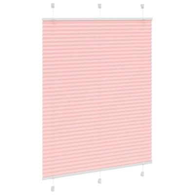 Pliss rolgordijn 105x150cm stofbreedte 104,4cm polyester roze