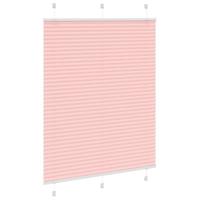 Pliss rolgordijn 105x150cm stofbreedte 104,4cm polyester roze - thumbnail