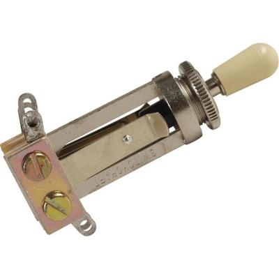 Gibson Toggle Switch Straight Type Cream Cap 3-wegschakelaar met knop voor gitaar