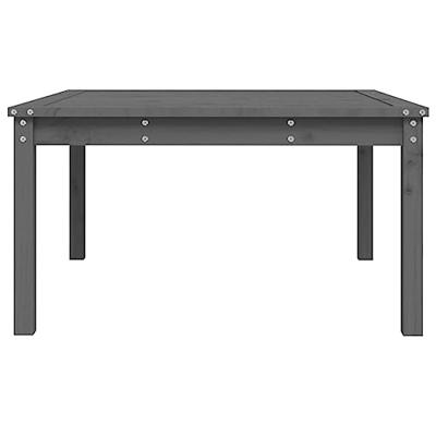 Tuintafel 82,5x82,5x45 cm massief grenenhout grijs