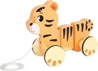 SAFARI tijger trekdier baby SMALL FOOT sinaasappel - thumbnail