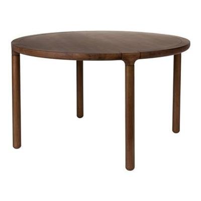 Zuiver Ronde Eettafel 'Storm' Walnoot en rubberhout, 128cm