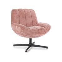By-Boo Draaifauteuil 'Derby' Chenille, kleur Roze - thumbnail
