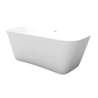 XenZ Vrijstaand Bad Cristiano 170x75x63 cm Solid Surface Wit - thumbnail