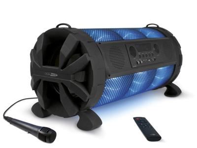 Bluetooth Speaker met Feestverlichting - Karaoke Partybox - 8 Uur Speeltijd - Met Microfoon (HPG519BTL)