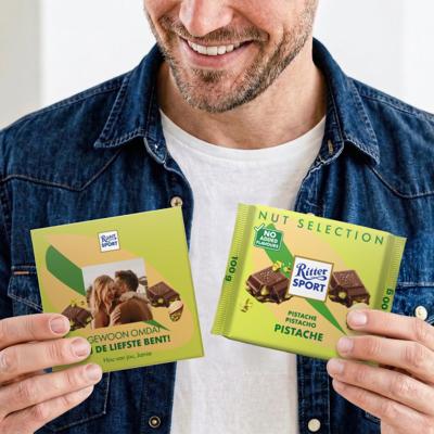 Gepersonaliseerde Ritter Sport chocolade- Pistache