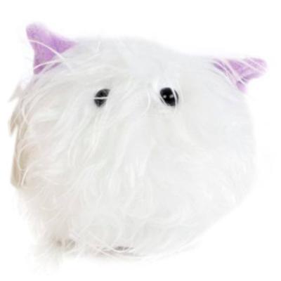 Toys Amsterdam knuffel Glamour Ball junior 10 cm pluche wit Toys Amsterdam knuffel Glamour Ball junior 10 cm pluche wit