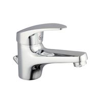 ORAZI ééngreepsmengkraan wastafel, lage druk, chroom keramische schijven geluidsarme, verwisselbare 40 mm-cartouche flexibele metalen aansluitslangen volgens DVGW/KTW-A 1 ¼" kunststof-afvoerpl - thumbnail