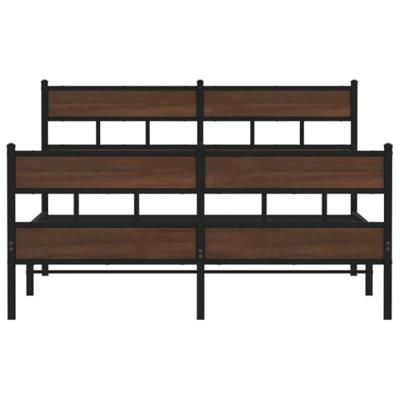 Bedframe met hoofdbord en voetbord zonder matras 140x190 cm Bedframe met hoofdbord en voetbord zonder matras 140x190 cm