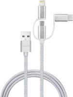 Cavo 3 in 1 - AUTO T - 540206 - Micro-USB - Apple - USB-C - thumbnail