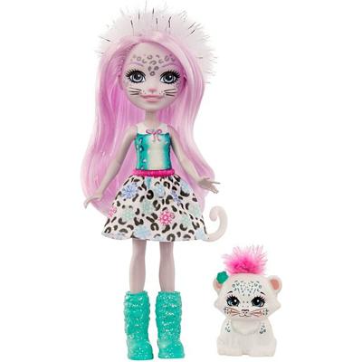 Enchantimals tienerpop Sybill Snow meisjes 15 cm 2 delig Enchantimals tienerpop Sybill Snow meisjes 15 cm 2 delig